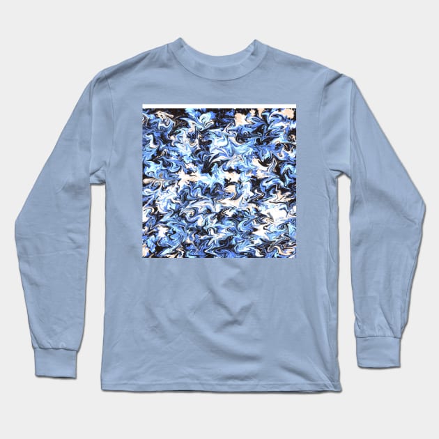 Blues Long Sleeve T-Shirt by Almanzart